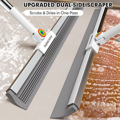 Floor mop with rubber lip & TPE bristles