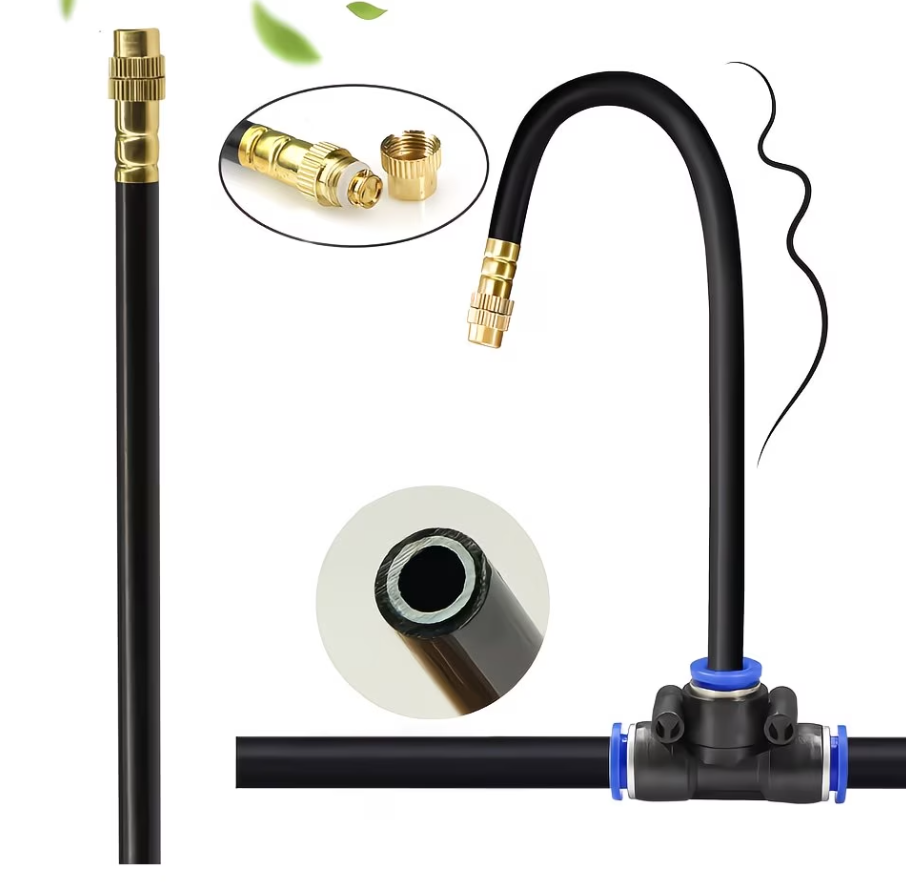 Irrigation kit with hose & valves