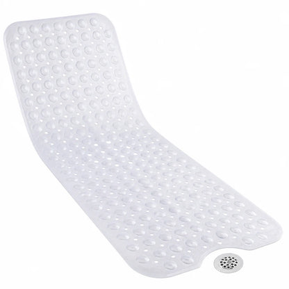 Extra-long Non-slip Bath Mat (Suction Cups & Drain Holes)