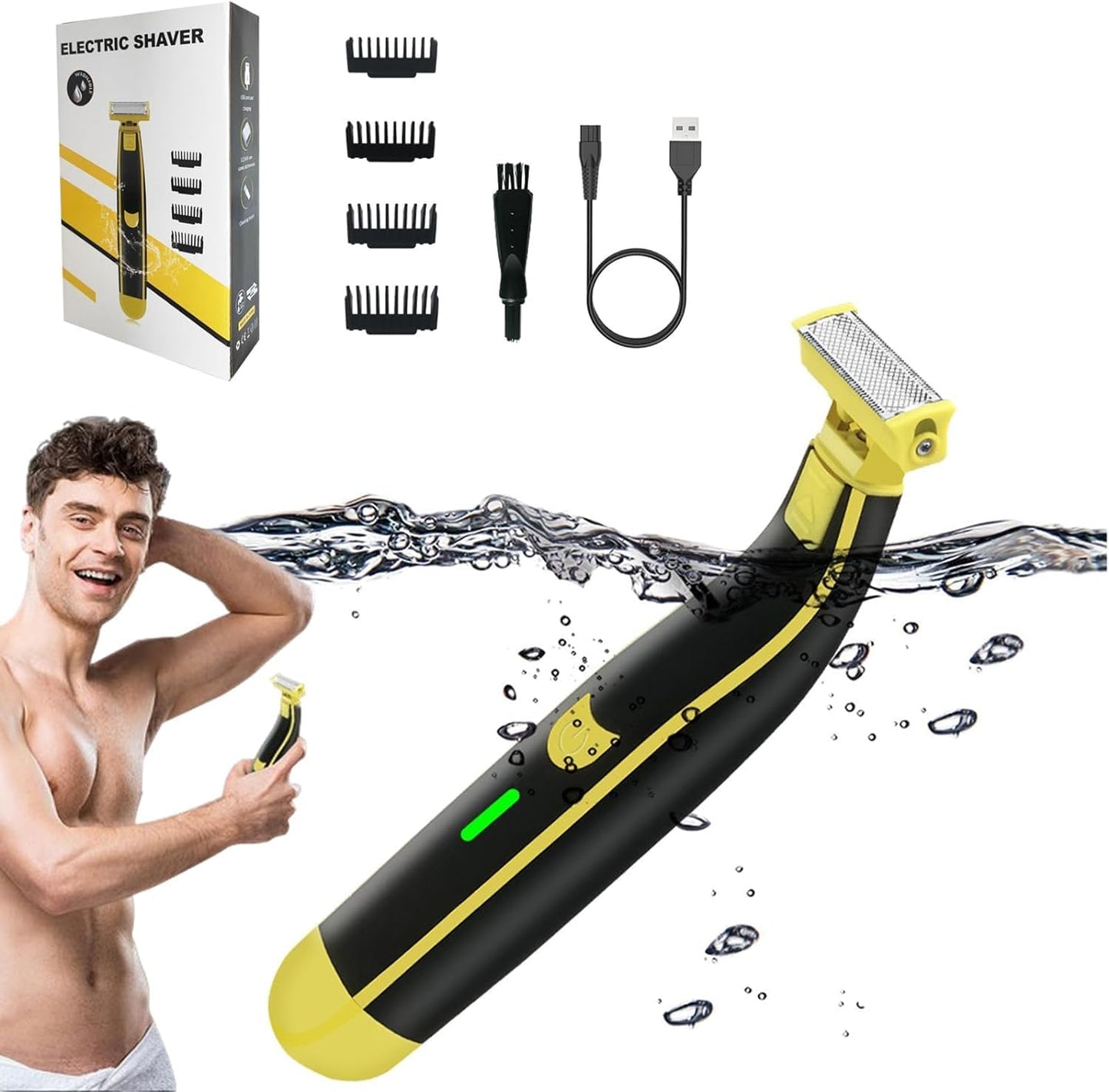 Electric Shaver for Men – Waterproof & USB