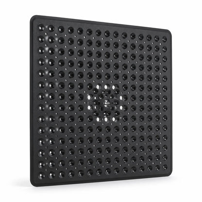 Non-slip Shower Mat with Suction Cups & Quick Drainage (Machine Washable)