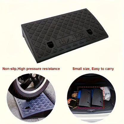Curb Ramp 2-Piece Set Made of PE, 10 cm Height