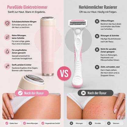 PureGlide Electric Trimmer for Body Grooming