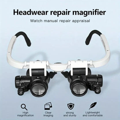Headband Magnifier with LED