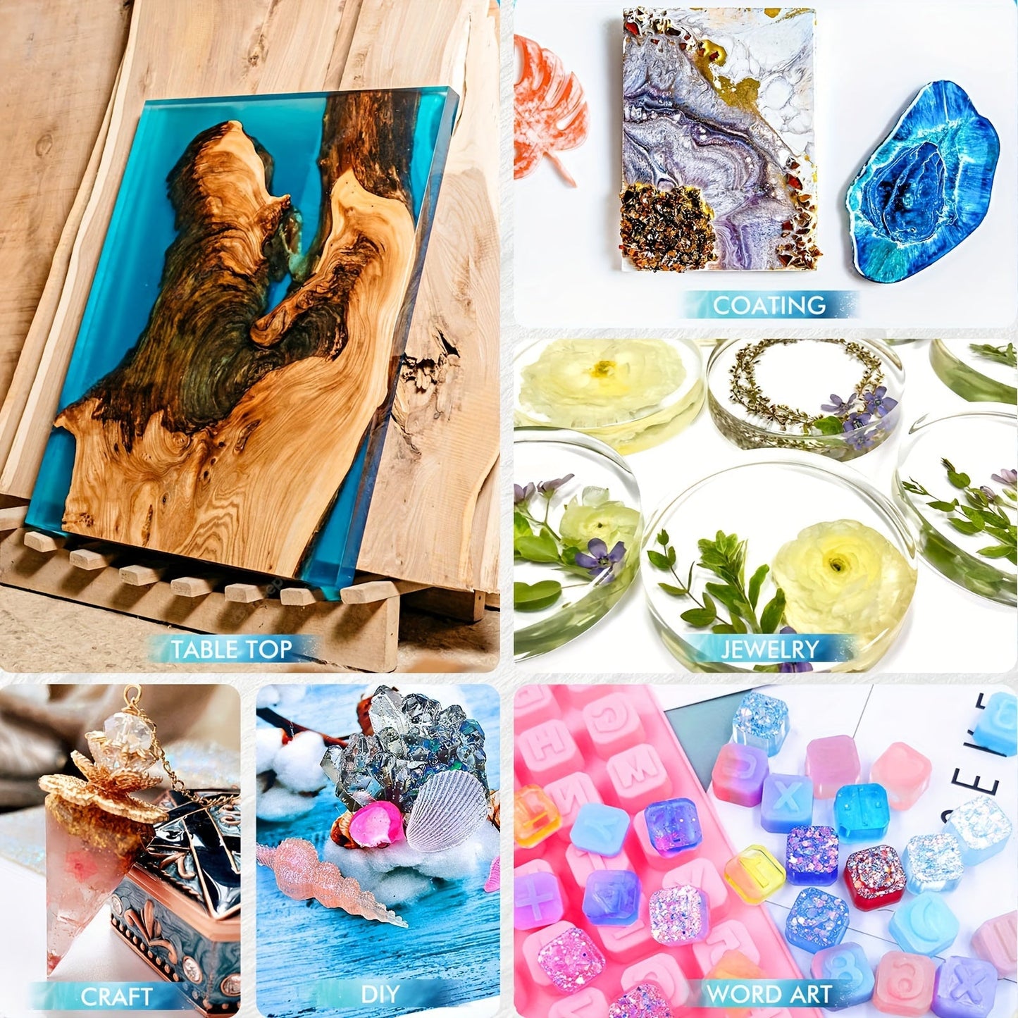 Epoxy Resin Set 1:1 | Crystal Clear Casting Resin for DIY