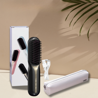 Cordless Hair Styler with Ceramic Brush, Rechargeable