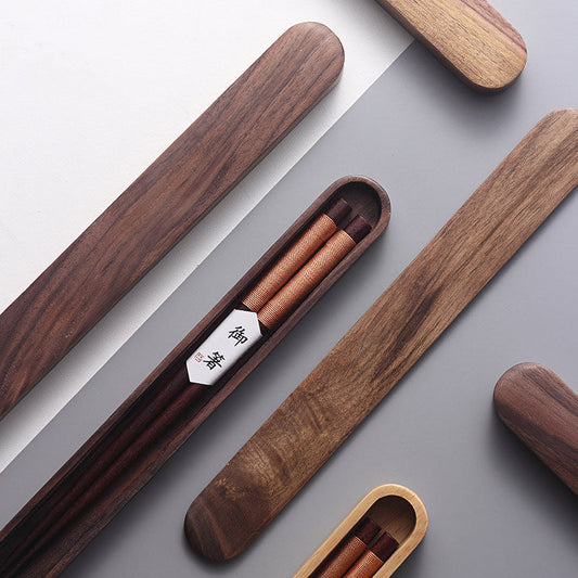 MASU Walnut Wood Chopsticks in Wooden Box