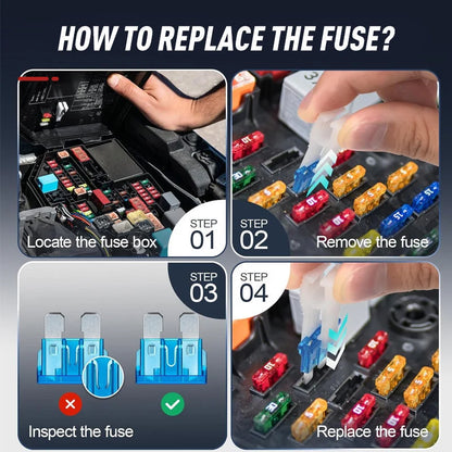Car Fuse Assortment 300-Piece with Fuse Puller