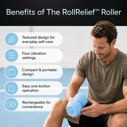 RollRelief Vibration Massage Roller for Feet