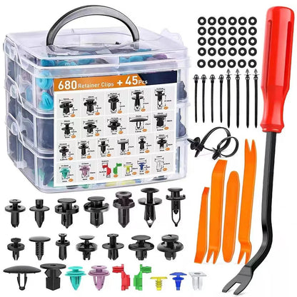 Car Mounting Clips Set 680 Pieces