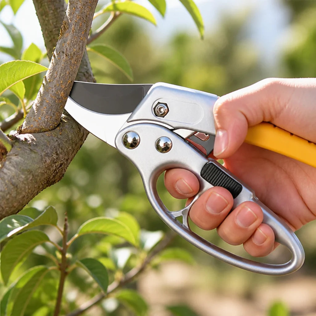 SK5 Steel Energy-Saving Ratchet Garden Shears (Ergonomic Non-Slip Handle)