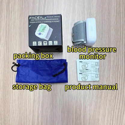 Wrist Blood Pressure Monitor with Illuminated Display