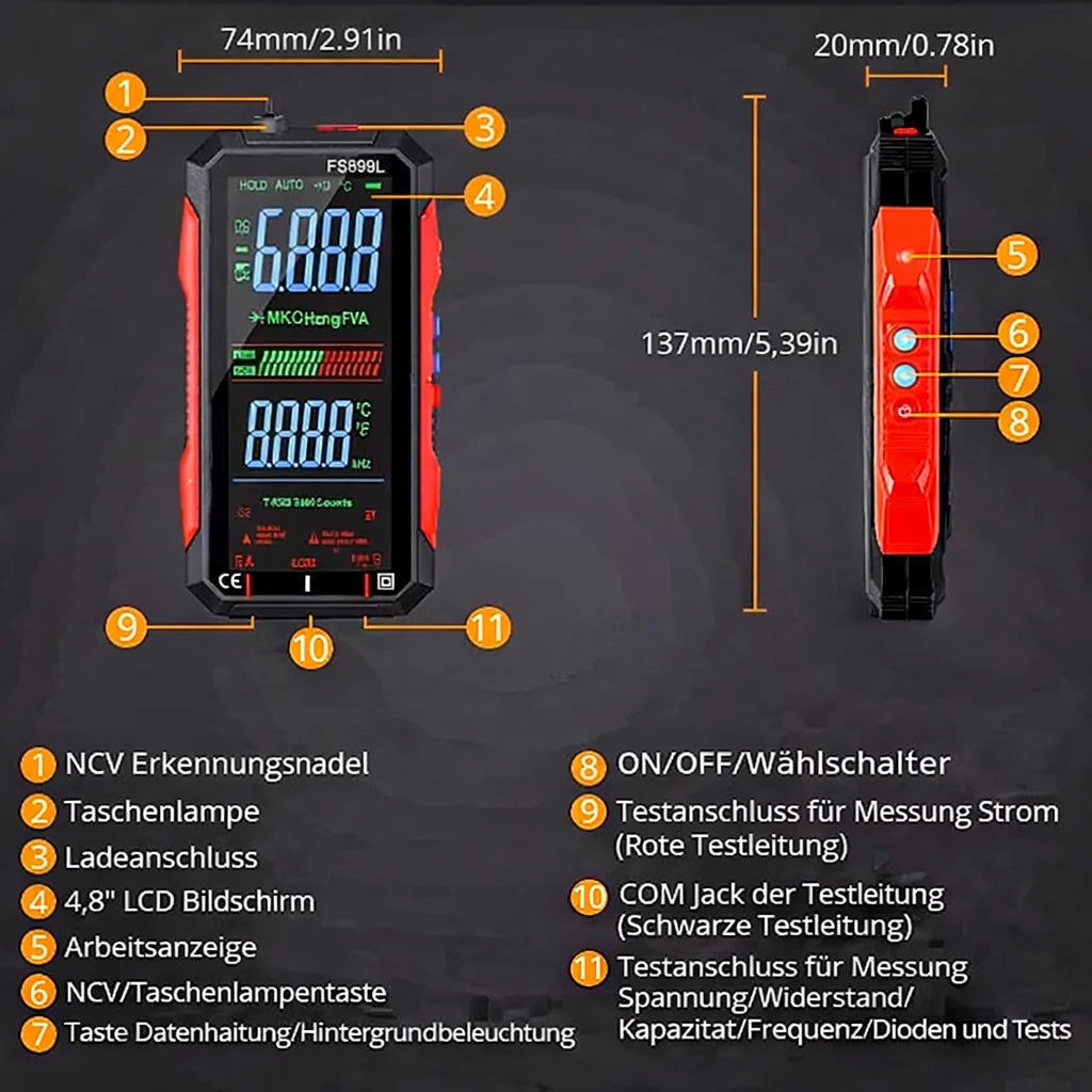 VoltGuard™ — Never change batteries again, always precise, lightning-fast, and safe measurement!