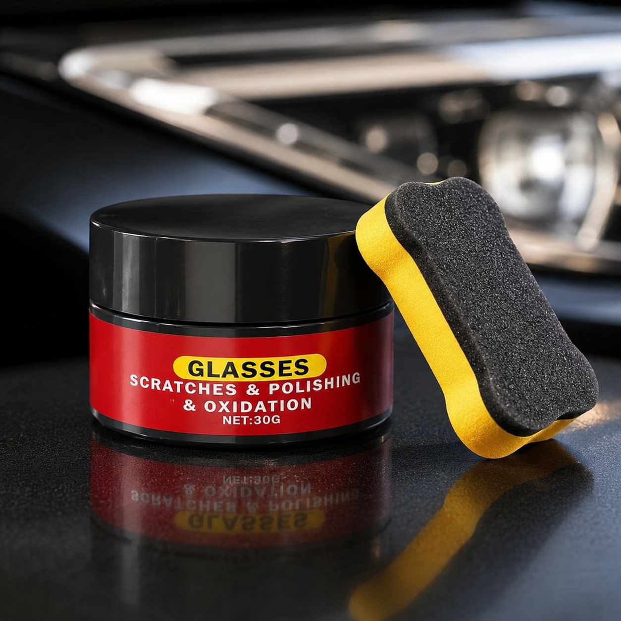 Glass polish for windshields