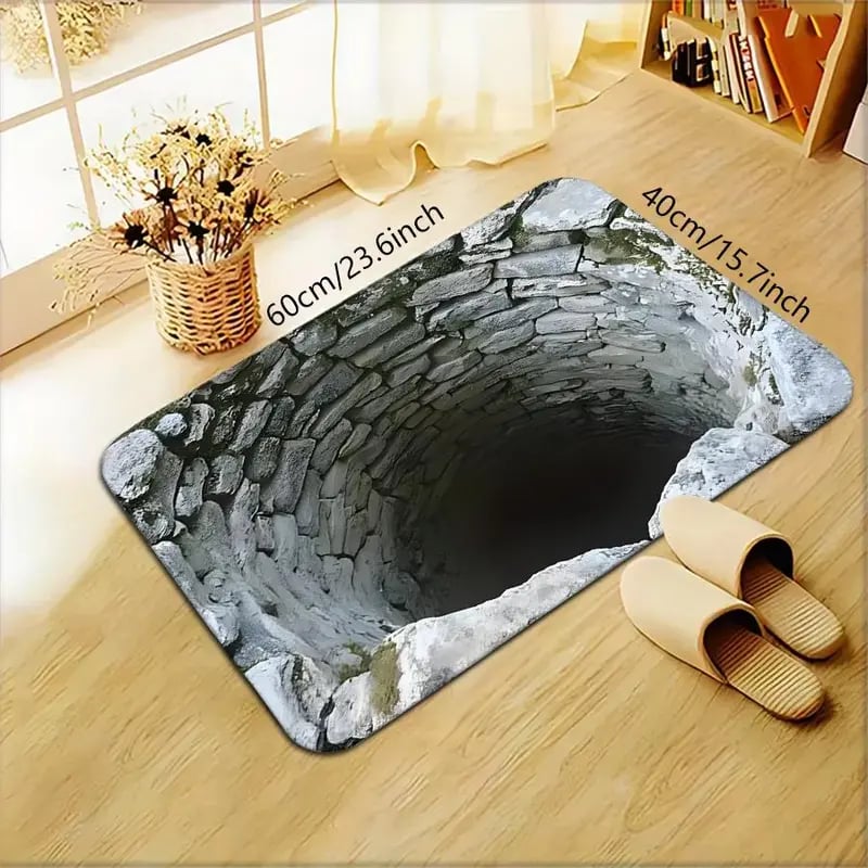 3D Illusion Doormat with Optical Depth Effect