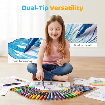 Glimora Double-Sided Glitter Pens Set