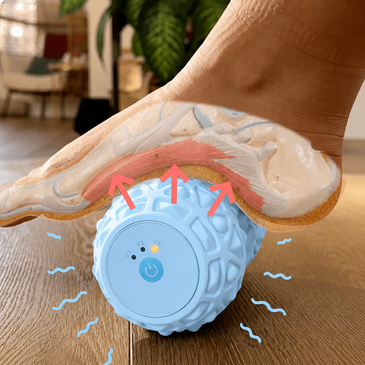 RollRelief Vibration Massage Roller for Feet