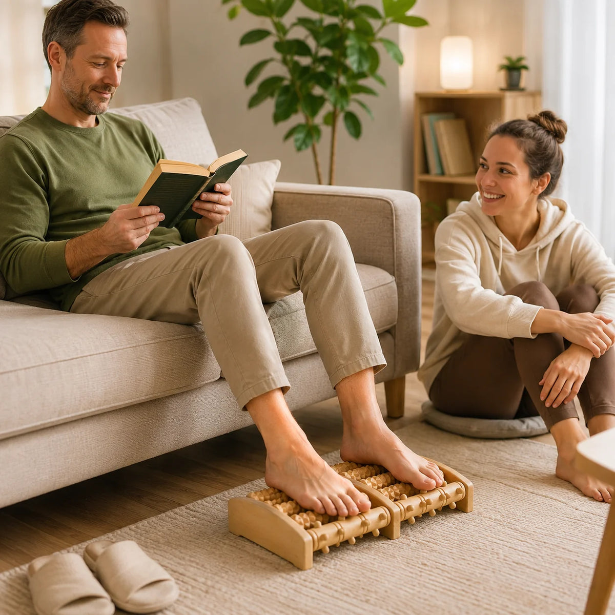 Wooden Foot Massage Board – Reflexology Massage