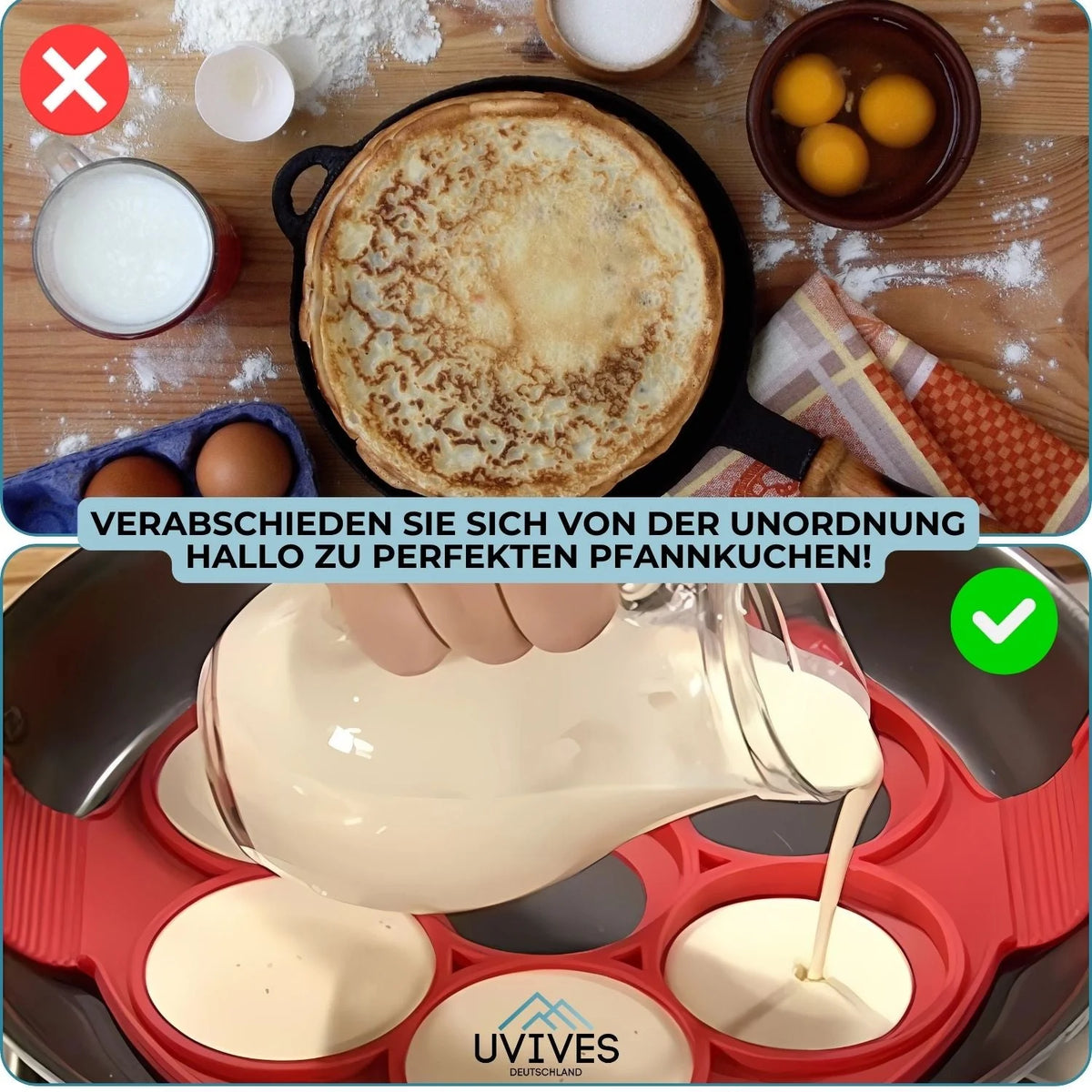 SweetFlip Pancake Mold made of Silicone