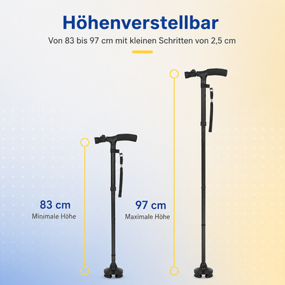Adjustable Height Walking Stick