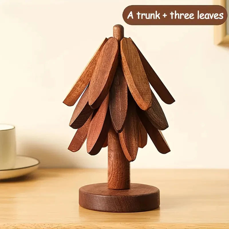 Bamboo Coaster Set, 4-Piece