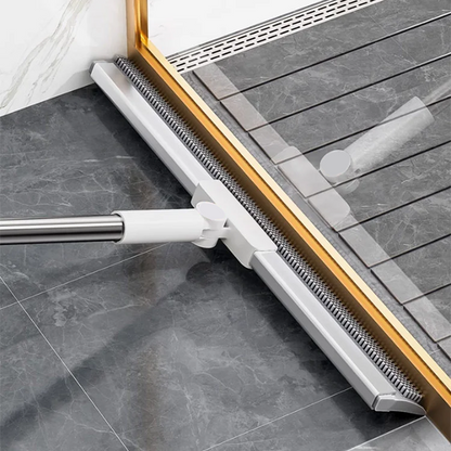 Floor mop with rubber lip & TPE bristles