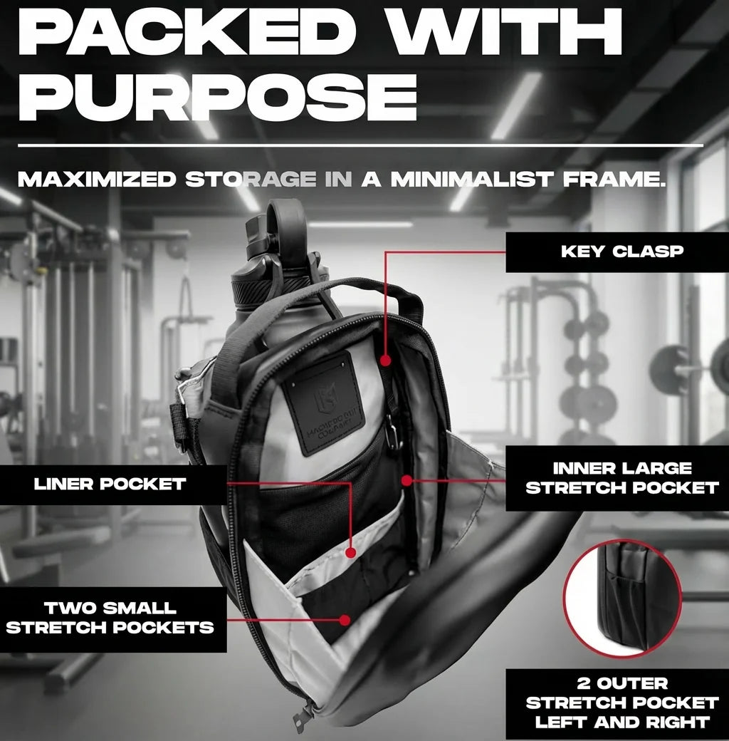 Magnetic Sports Bag with Bottle Holder