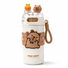 Insulated stainless steel water bottle for children with two compartments (520 ml)
