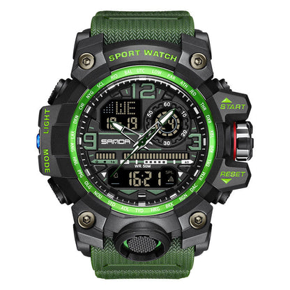 Men's Multifunction Watch with Luminous Display & Water Resistance