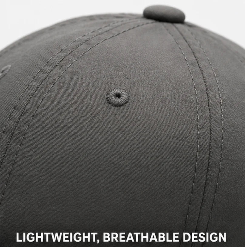 Perforated Men's Sports Cap Breathable