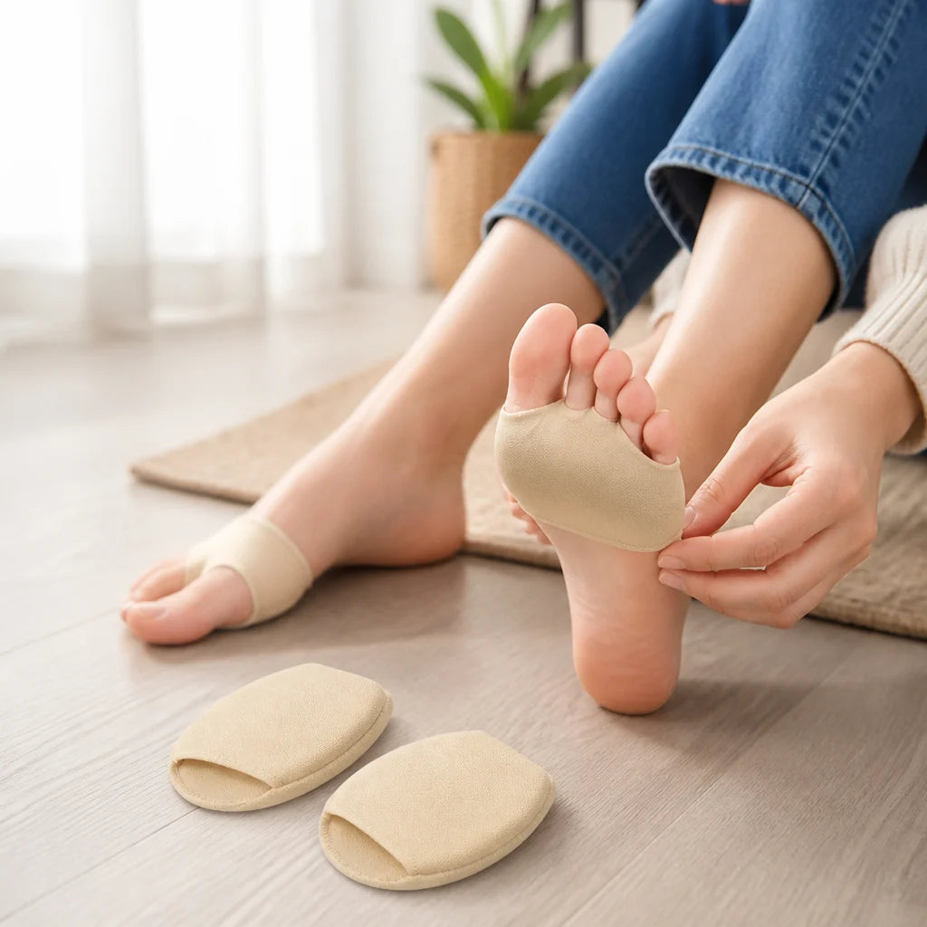 Slim Gel Cushions for the Forefoot, Non-Slip (Pair)
