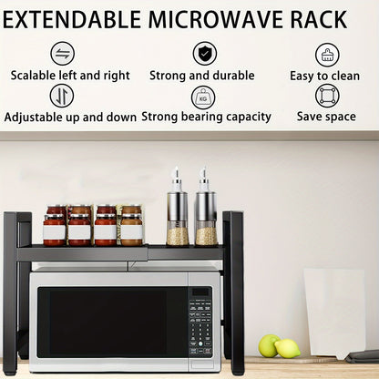 Extendable Microwave Rack 2 Tiers