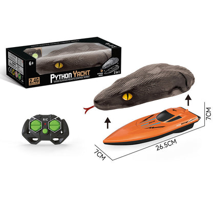 RC racing boat with 2.4 GHz remote control