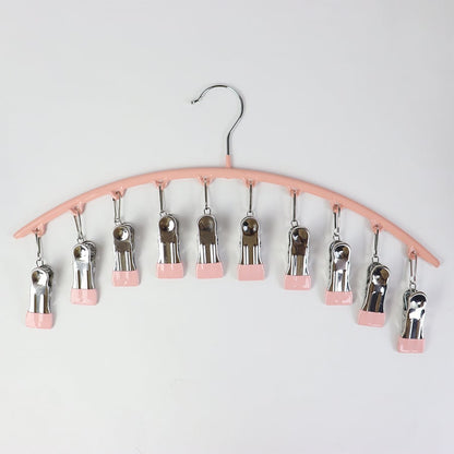 Leggings Organizer Clothes Hanger with Rubber Clips