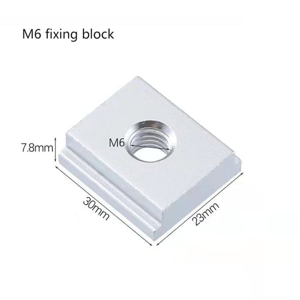 Woodworking sliding block with safety guide