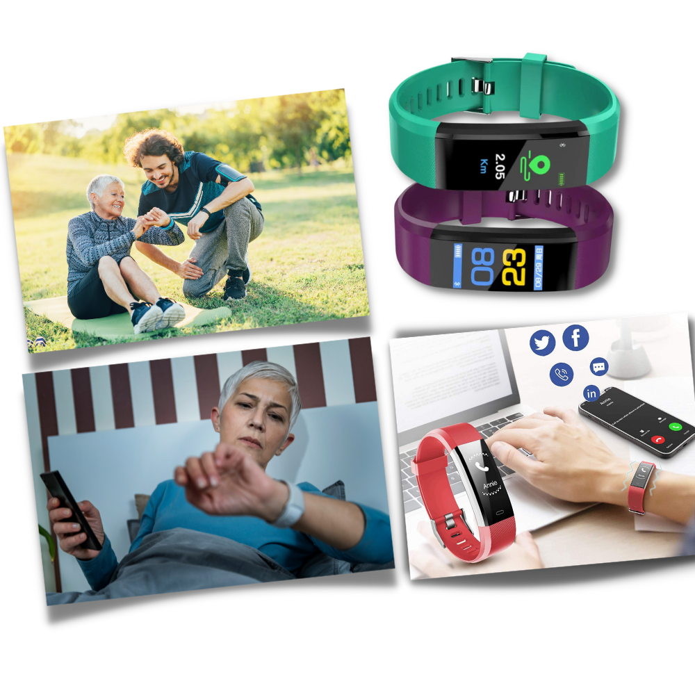 Senior Smartwatch with Heart Rate & Blood Pressure Measurement