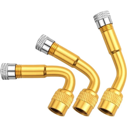 Flexible Tire Valve Extension 3-Angle Set