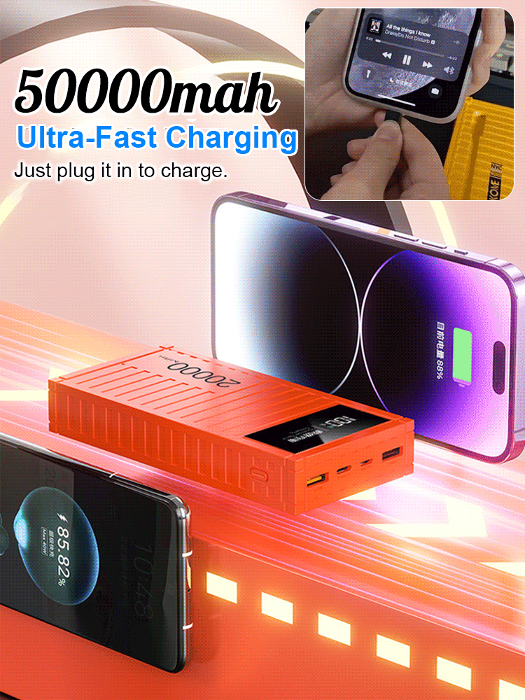 66W Fast Charging Power Bank with USB-C