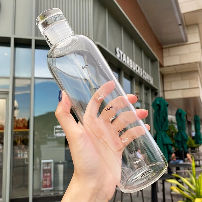 Drinking bottle with time markings 500/700 ml