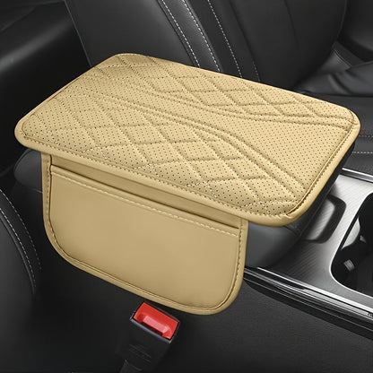 Car Armrest Organizer PU Leather with Pocket