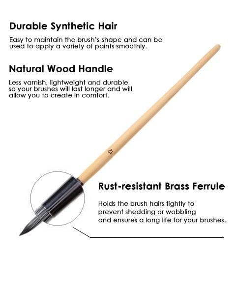 24-piece Brush Set with Roll Case and Palette Knife