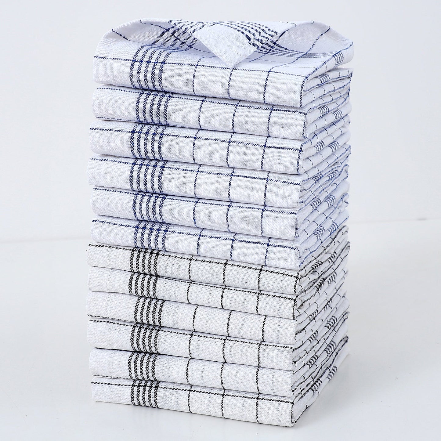 Dish Towel Set 12 Pieces Made of Cotton