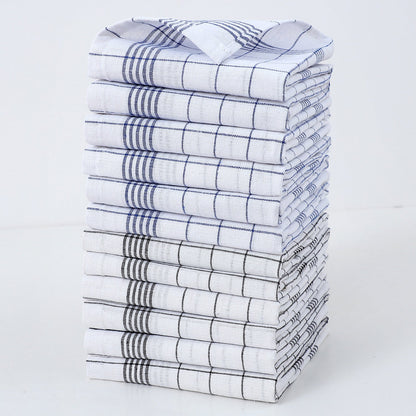 Dish Towel Set 12 Pieces Made of Cotton
