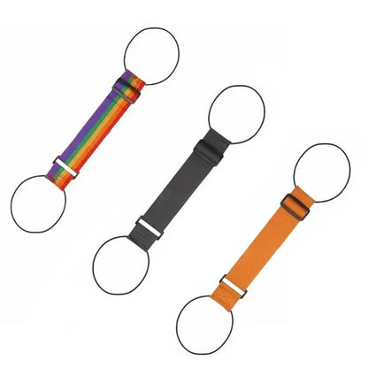Luggage strap with click fastener – hands free