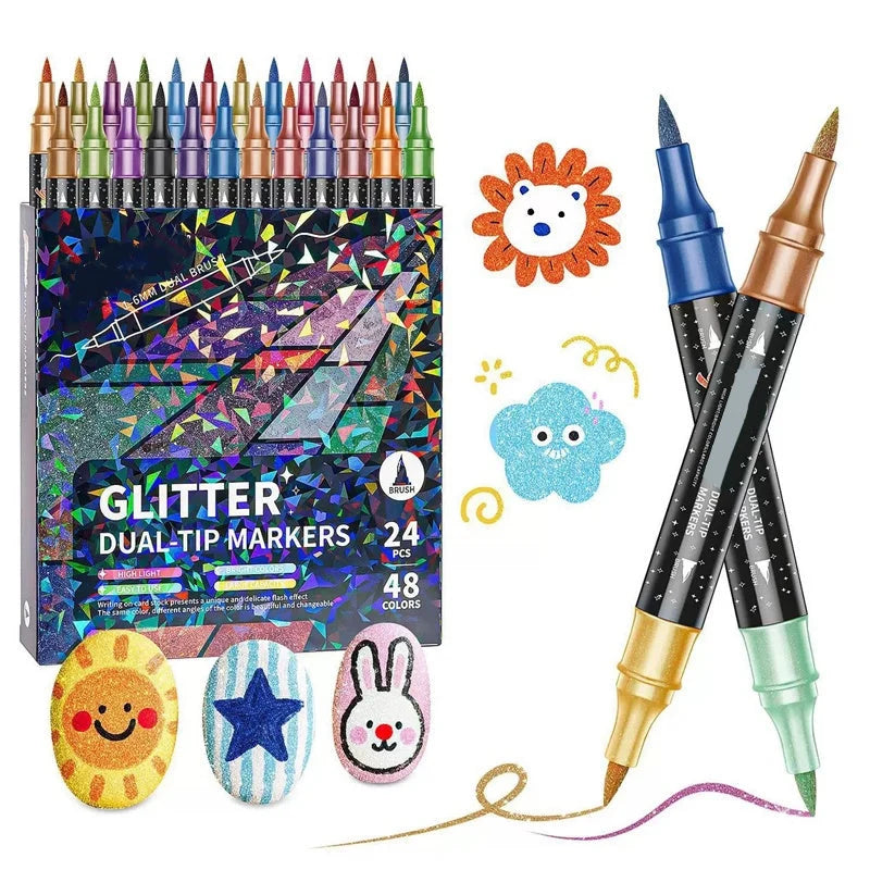 Glimora Double-Sided Glitter Pens Set