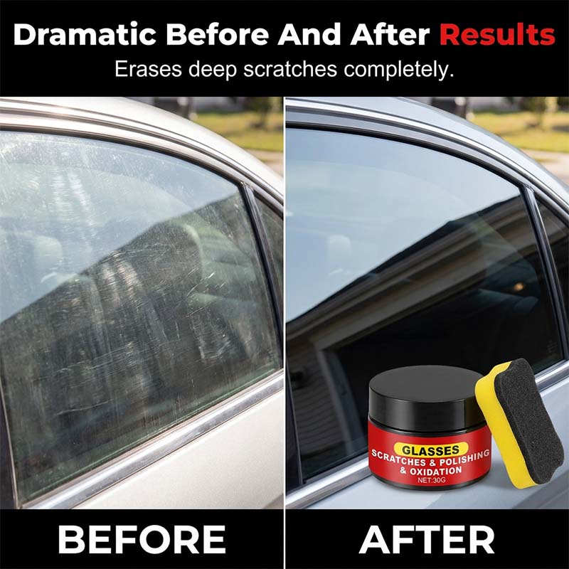 Glass polish for windshields