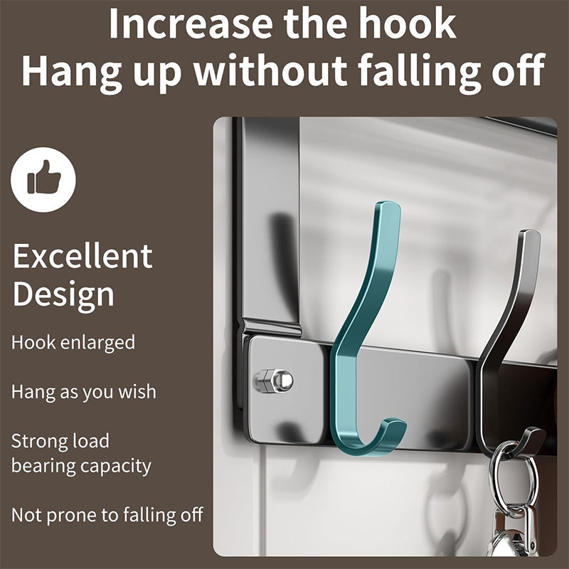 Door Organizer with Storage Basket and Hooks