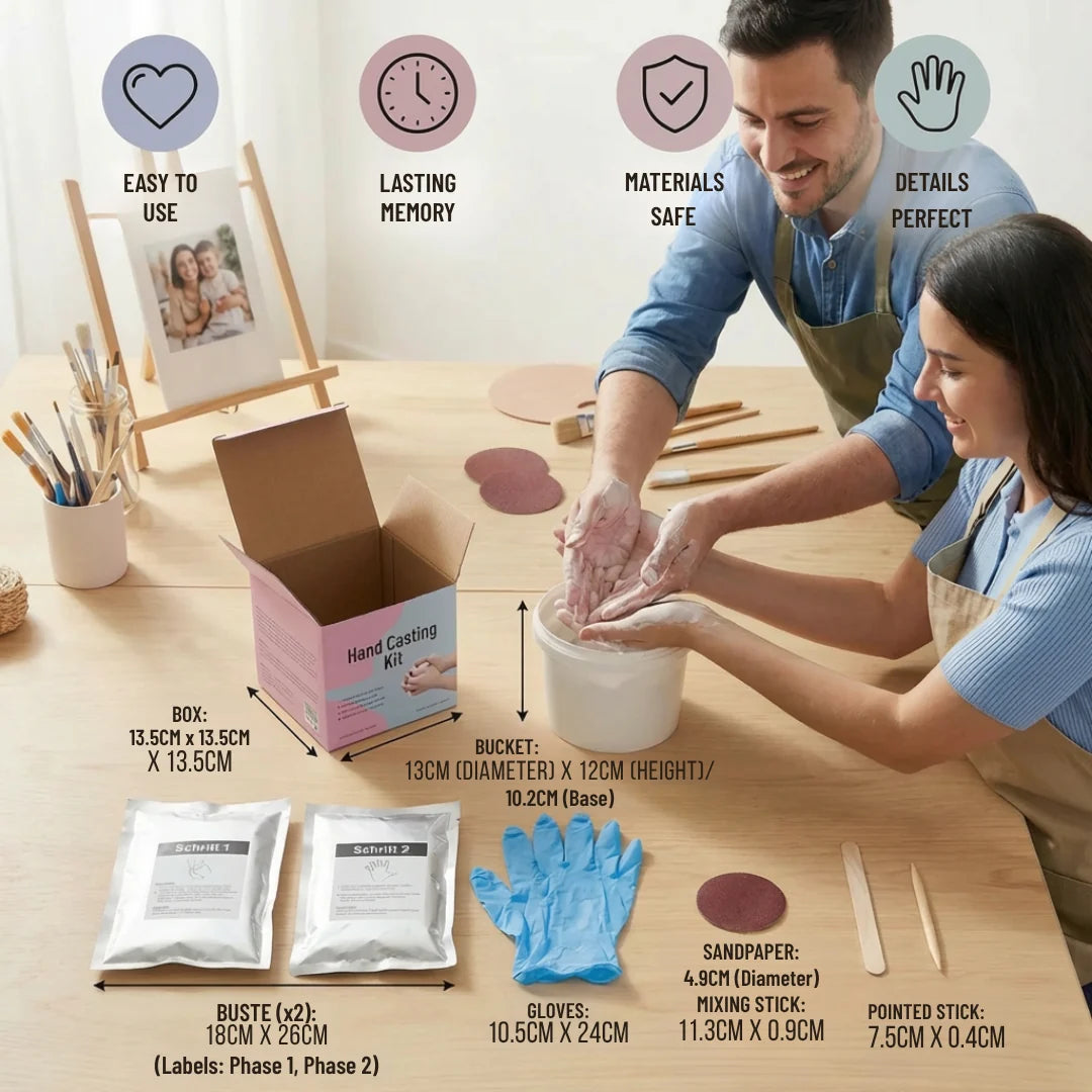 3D Handprint Plaster Set – A Tangible Memory