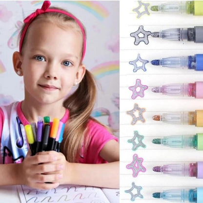 Metallic Coloring Pencils Set 12 Colors