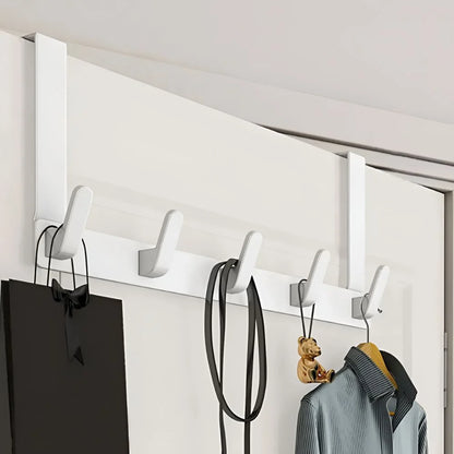 Door coat rack 5 hooks stainless steel